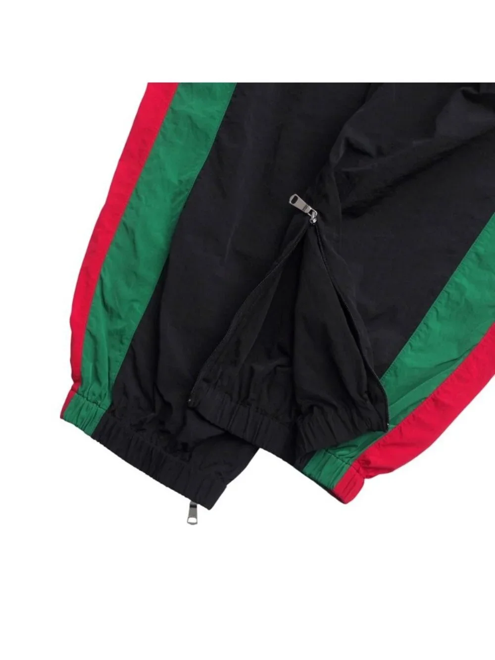 Gucci Oversize Nylon Track Pants S Side Line Web GG Logo Patch